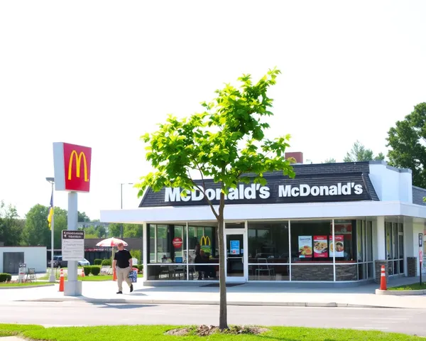 Reseñas de restaurantes de McDonald's compartidas en formato PNG