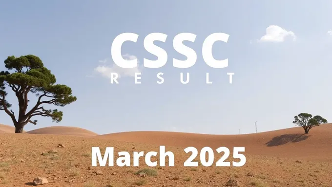 Resultado CSC de marzo de 2025 lanzado ahora