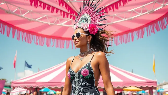 Resumen de la muestra de moda de Carnaval de verano rosa 2025