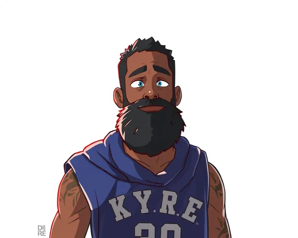 Retrato animado de Kyrie en formato PNG del jugador de la NBA