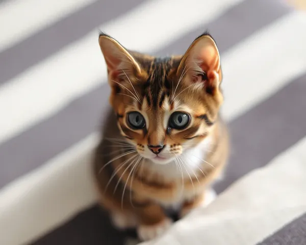 Retrato de un gato pequeño