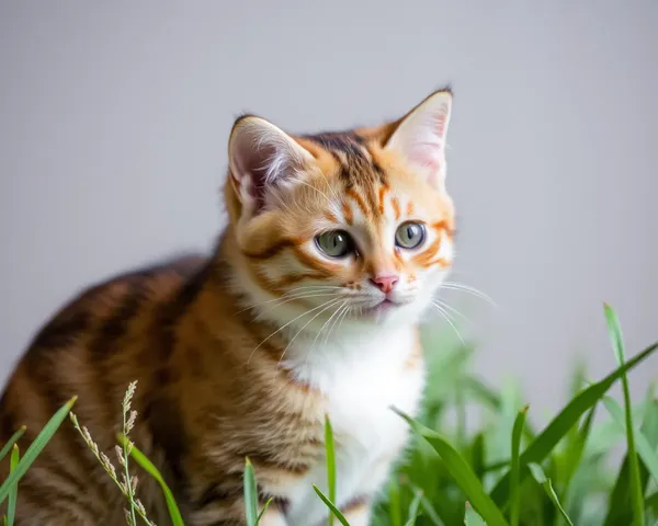 Retrato en Miniatura del Gato Pequeño