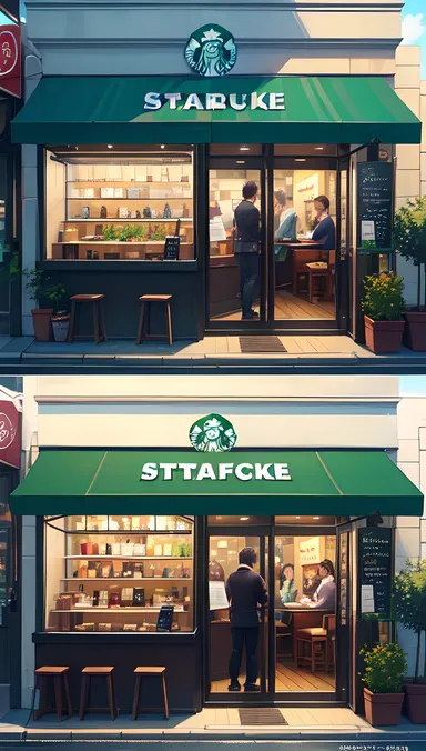 Revisión de tienda de café de Starbucks R34