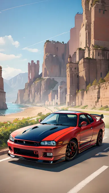 Revisión del diseño exterior de Nissan Skyline R34 GTR