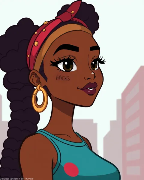 Rompiendo estereotipos con personajes femeninos de cartoon negros