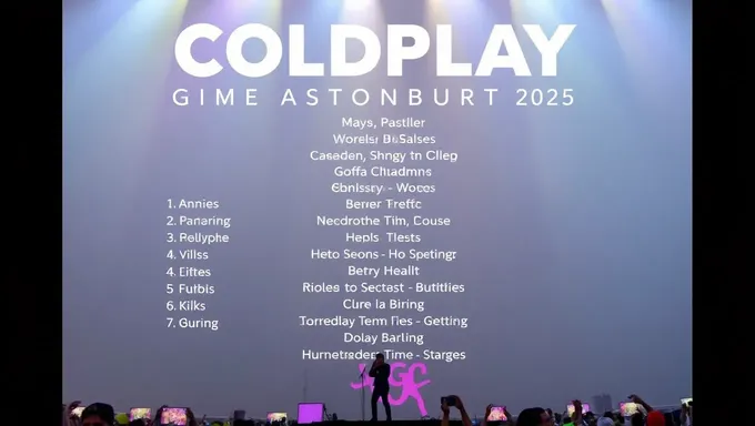 Rumores y especulaciones sobre la lista de temas de Coldplay en Glastonbury 2025 comienzan