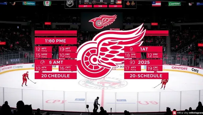 Rumores y noticias sobre el calendario de partidos de los Wings Rojos de Detroit 2025