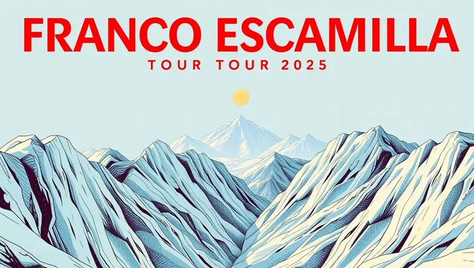 Se Lanza el Horario del Tour de Franco Escamilla 2025 en Línea