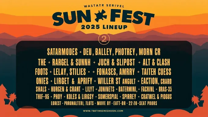 Se anuncia la lista de artistas para el festival de música Sunfest 2025