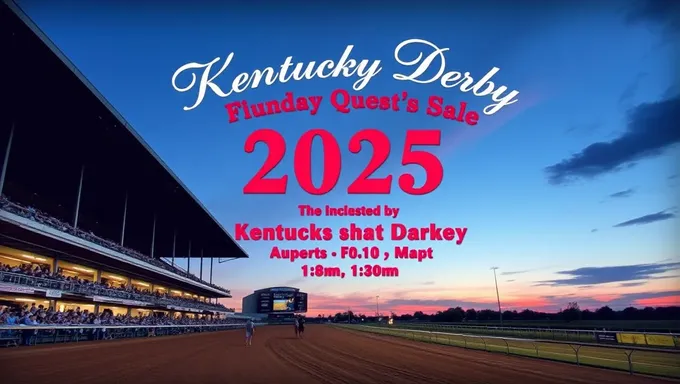 Se anuncian fechas del Derby de Kentucky 2025 para el evento de carreras