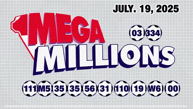 Se anuncian los números ganadores de Mega Millions del 19 de julio de 2025