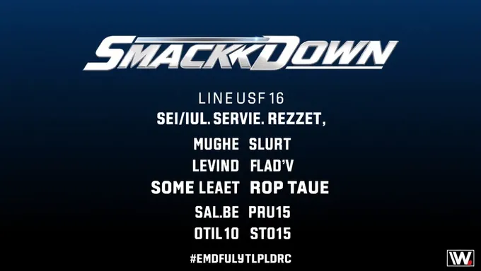 Se anunciará pronto elenco de Smackdown para el 26 de julio de 2025