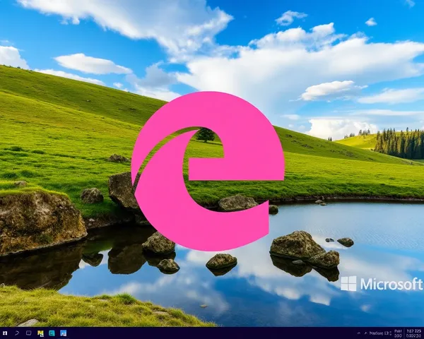 Se descubrió el icono de Microsoft Edge en formato PNG rosa