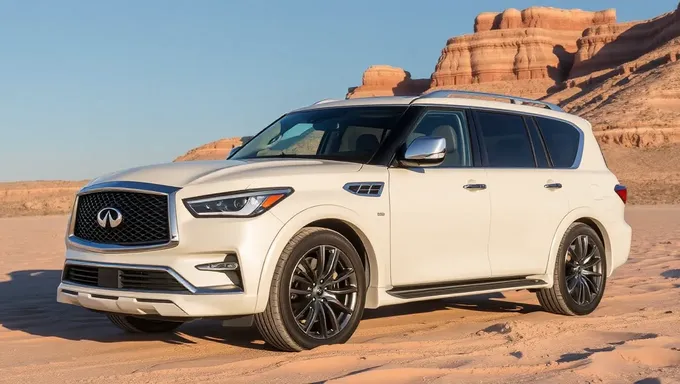 Se desvelan características del modelo de coche Infiniti QX80 2025