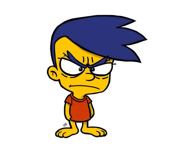 Se detectó archivo de imagen PNG de Milhouse con cara de tristeza