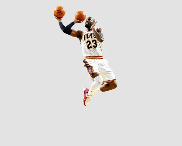 Se encontró imagen de salto de Lebron James en PNG