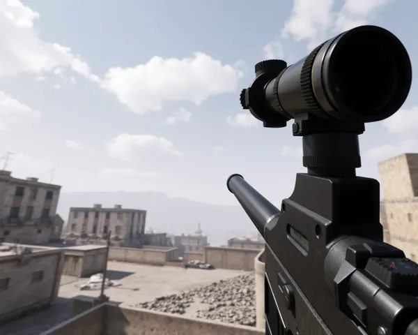 Se encontró una imagen PNG de mira telescópica de sniper de CSGO