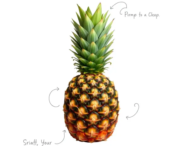 Se encontró una imagen PNG de piña en Internet