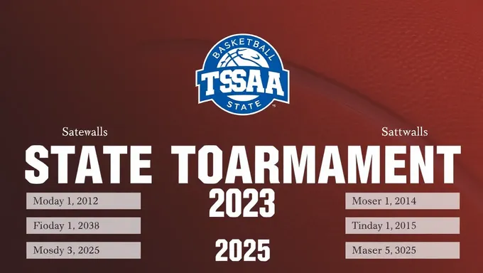 Se ha lanzado el calendario del Torneo Estatal de Baloncesto de TSSAA 2025