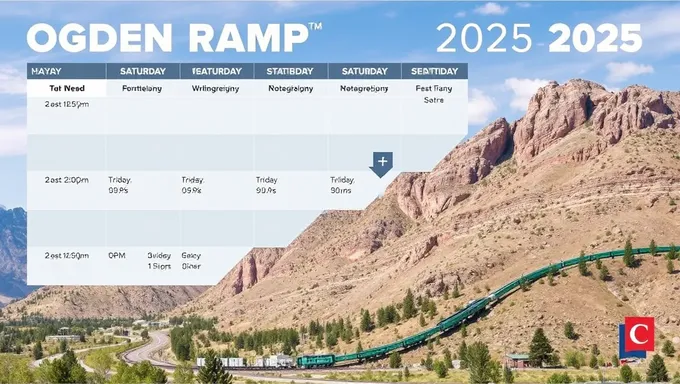 Se lanzó al público el horario de la rampa de Ogden Utah 2025