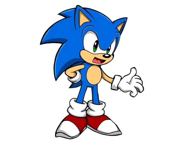 Se localizó fácilmente el archivo PNG de Sonic the Hedgehog