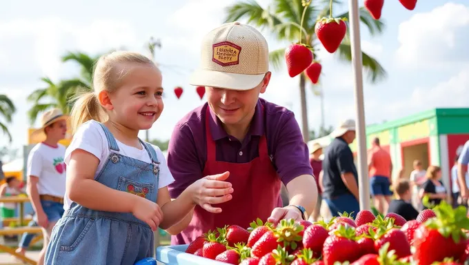 Se publica el horario y el cronograma del Festival de Fresas de Florida 2025