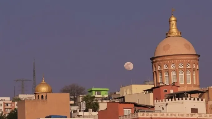 Se publicó el horario de visión del luna de Shawwal 2025