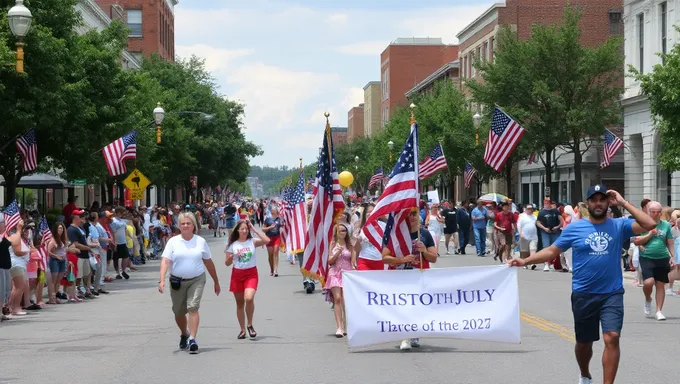 Se revela la lista de entretenimiento para la parade del 4 de julio de Bristol en 2025