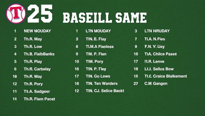 Se revela la programación de béisbol de 2025 de los contendientes más destacados