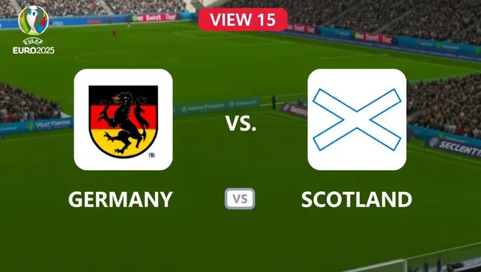 Se revelan opciones de visualización para el partido de Alemania vs Escocia en la UEFA Euro 2025