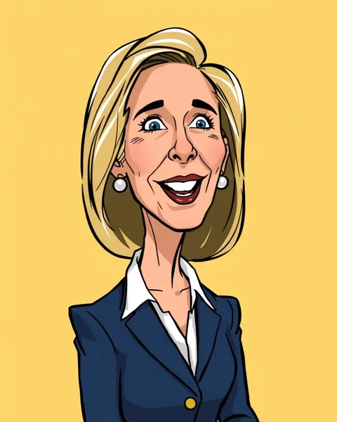 Se utiliza la imagen de dibujos animados de Jill Biden en mercancías