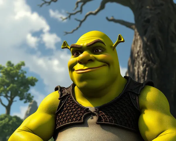 Se utilizó la imagen de Shrek para gráficos web