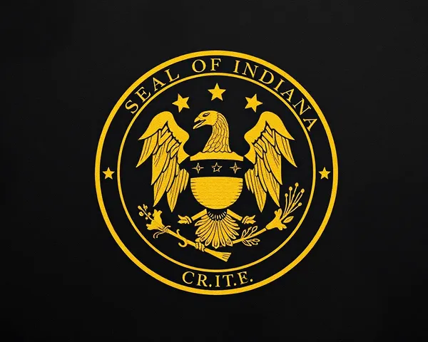 Sello del estado de Indiana PNG, logo oficial de Indiana