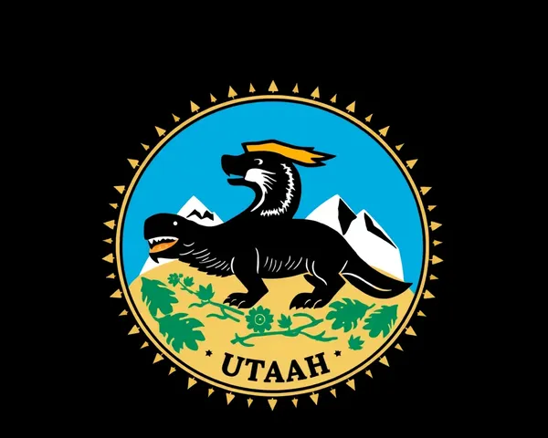 Sello del estado de Utah en resolución de PNG alta