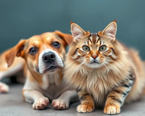 Sesión de fotos ridícula de perros y gatos