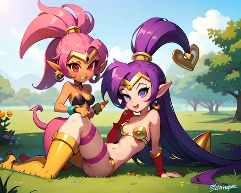 Shantae regla 34: mismo texto repetido varias veces