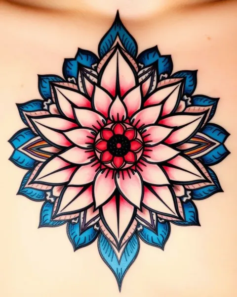 Significado cultural de la flor de loto mandala tatuaje