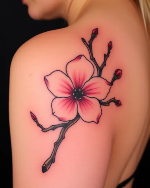 Significado del diseño de tatuaje de flor de sakura: inspiración