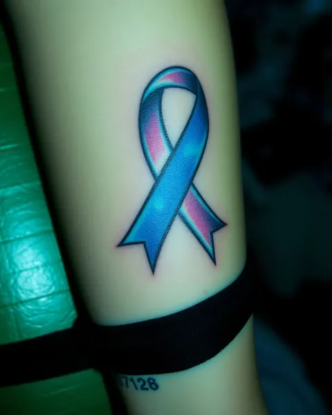 Significado detrás de los Tatuajes de Cinta de Luto por Cáncer