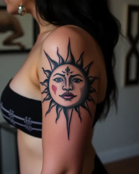 Significado detrás del tatuaje de sol y luna