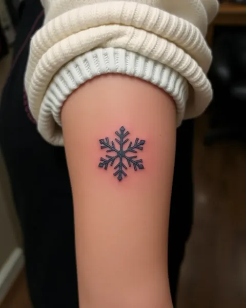 Significado y significación espiritual del tatuaje de copos de nieve