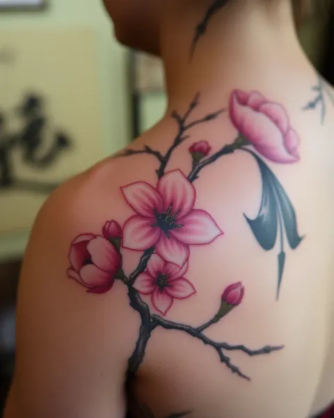 Significado y significado espiritual del tatuaje de cerezo en flor