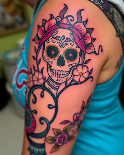 Significado y simbolismo del tatuaje de Día de los Muertos