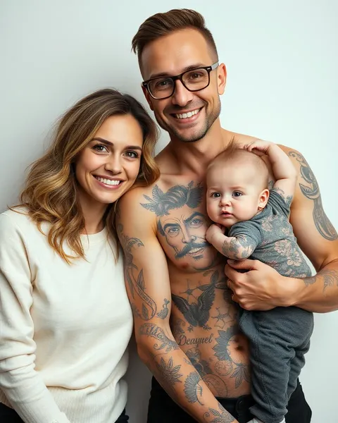 Significados de tatuaje para valores familiares del hombre