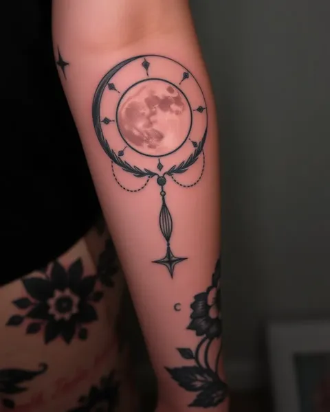 Simbolismo de la fase lunar en el tatuaje