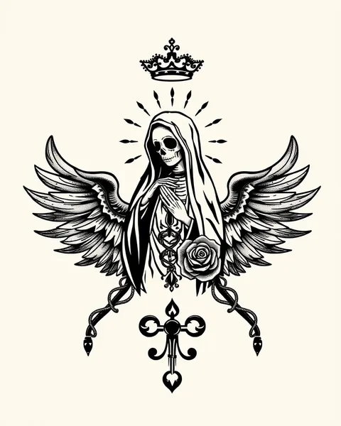 Simbolismo de los tatuajes de la Santa Muerte