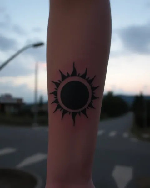 Simbolismo de tatuaje de eclipse solar discutido