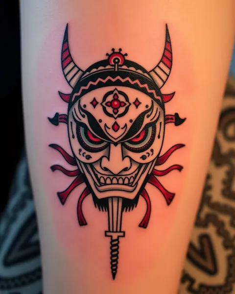 Simbolismo y Significado Cultural del Tatuaje de Máscara de Hannya