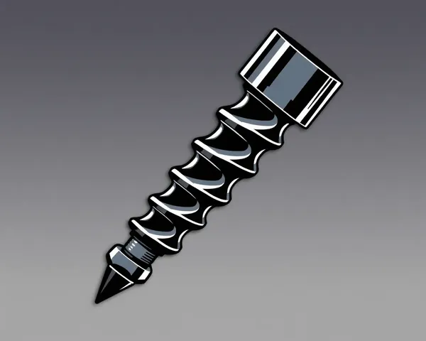 Simbolo de metal en forma de tornillo PNG