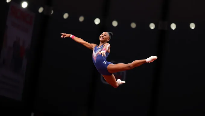 Simone Biles confiada en el día de competencia de barra de 2025